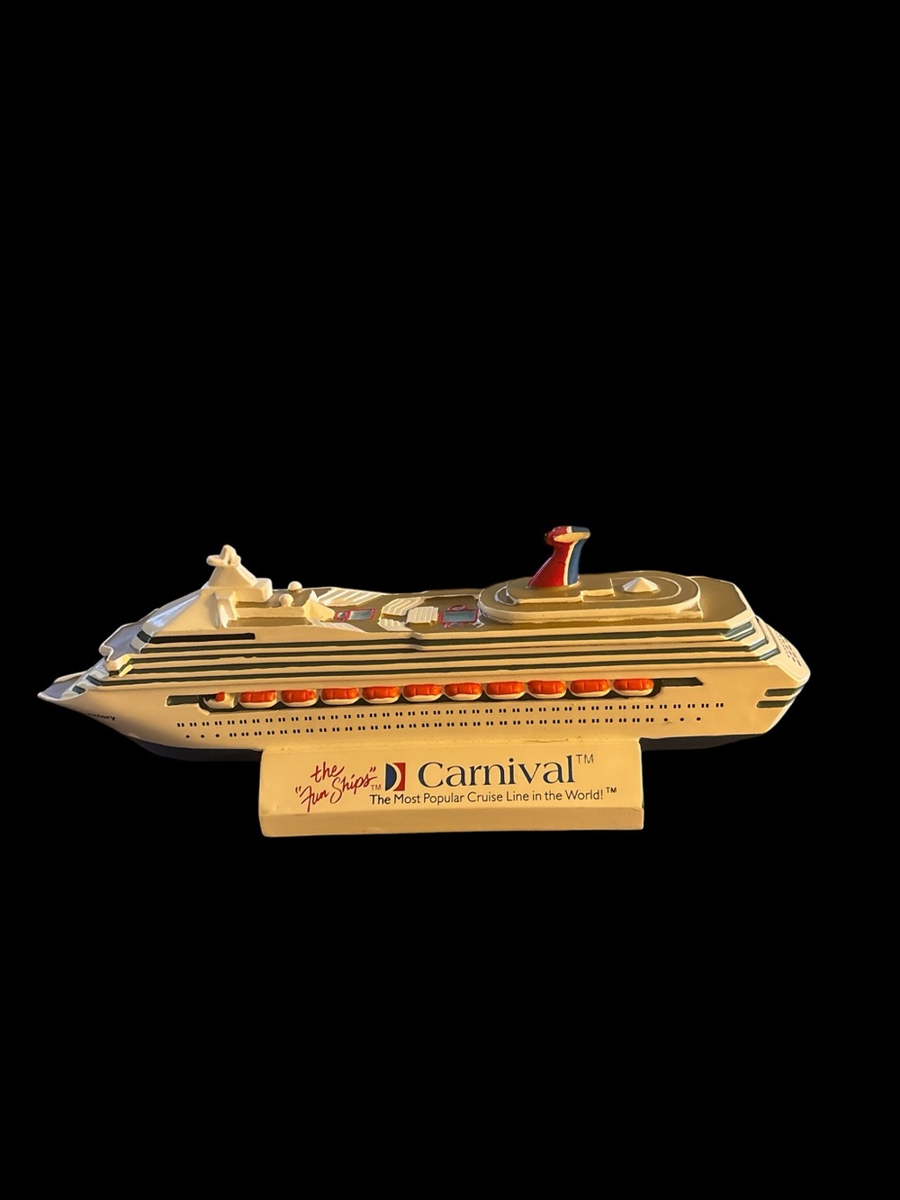 Carnival Cruise Line Souvenir Ship Carnival Victory cast resin.